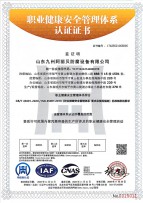 職業(yè)健康安全管理體系認(rèn)證證書